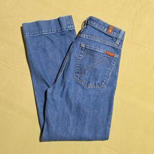 7 For All Mankind "Baby Jo" High-Rise Cropped Wide Leg Jean women's size 25